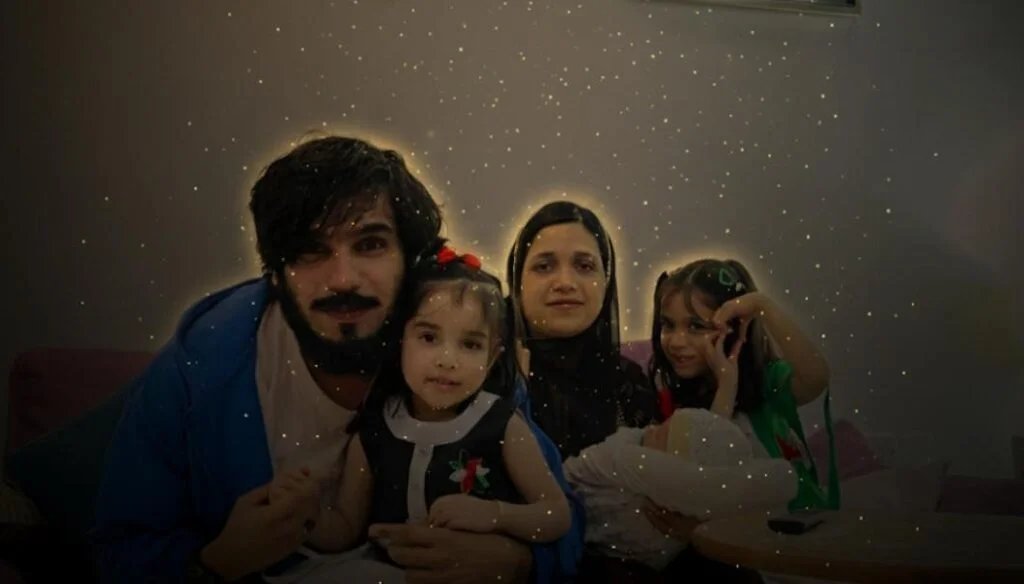 The FAJDI family: Faysal, Asiya, Jannat, Duniya and baby Ibaad